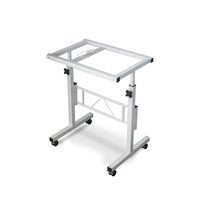Grey Adjustable Mobile Laptop Desk with Tilting Top