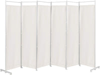 300 × 180 cm 6-Panel Folding Fabric Room Divider – 2 Colours