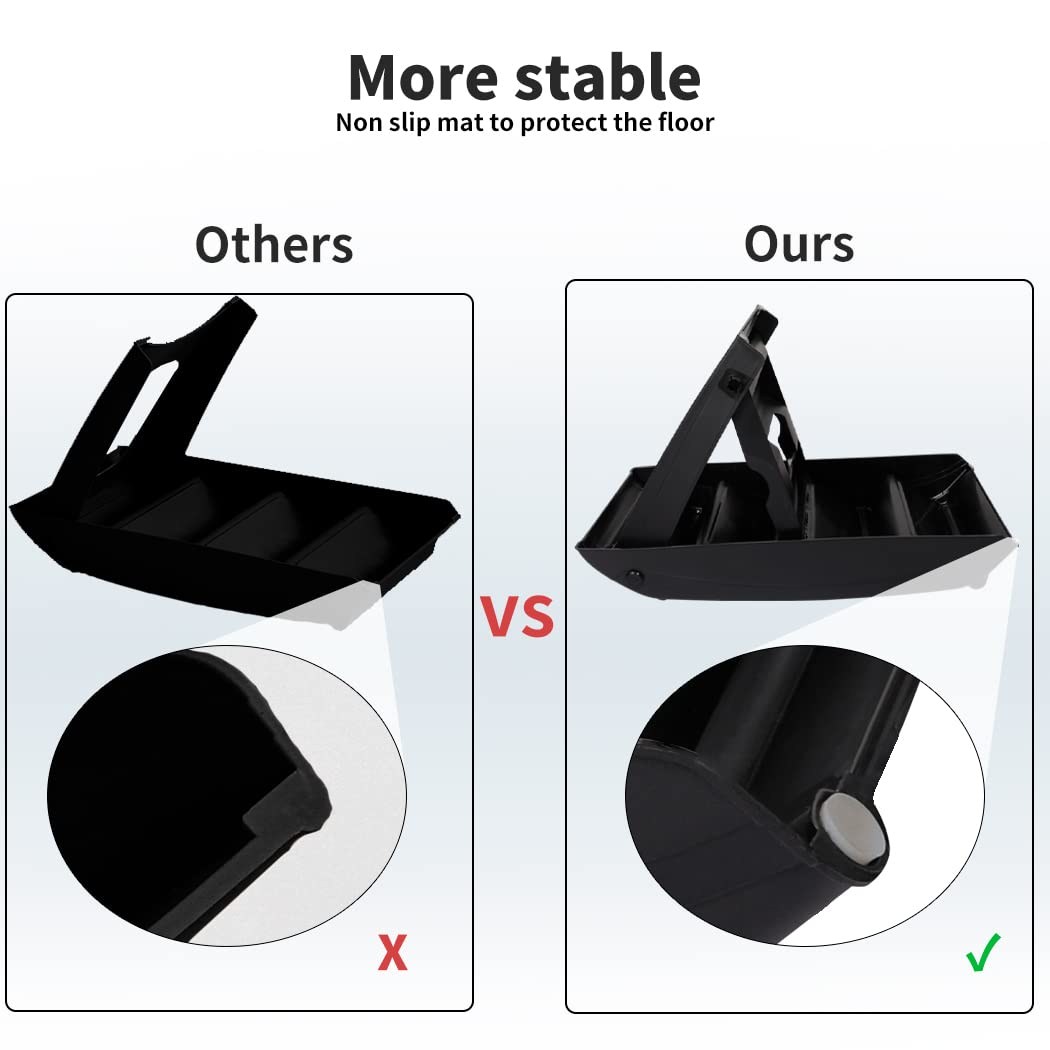 50 cm Black Foldable Pet Stairs – 76 kg Capacity