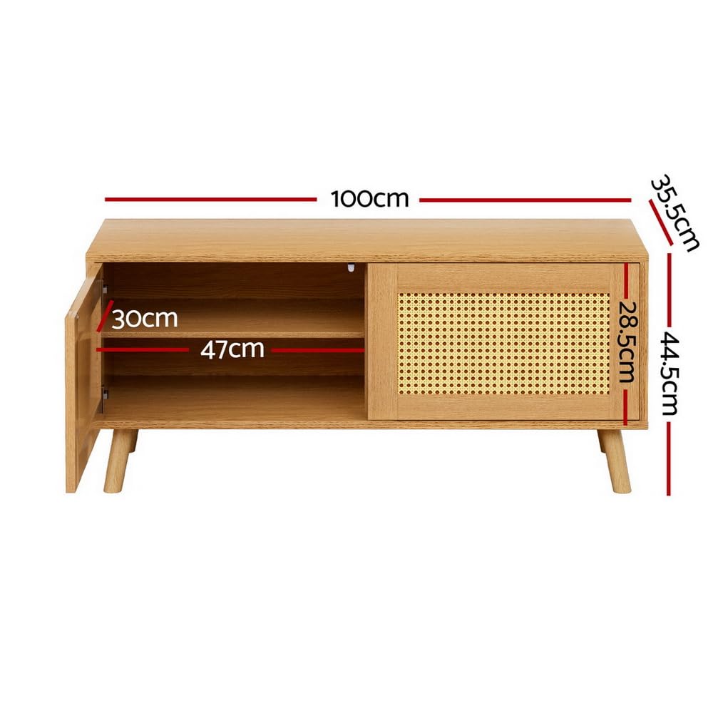 2-Tier Rattan Shoe Cabinet for Up to 10 Pairs