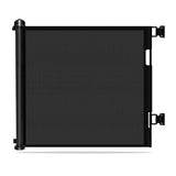 Retractable Safety Gate Baby Gate Dog Gate for Door Stair, Durable Mesh and Rotary Lock Design, 86cm Tall Extends up to 150cm Wide Gate Black Color