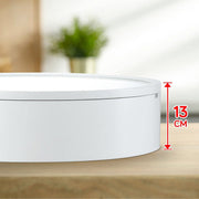 60 cm Round Sliding-Door Mirrored Bathroom Cabinet