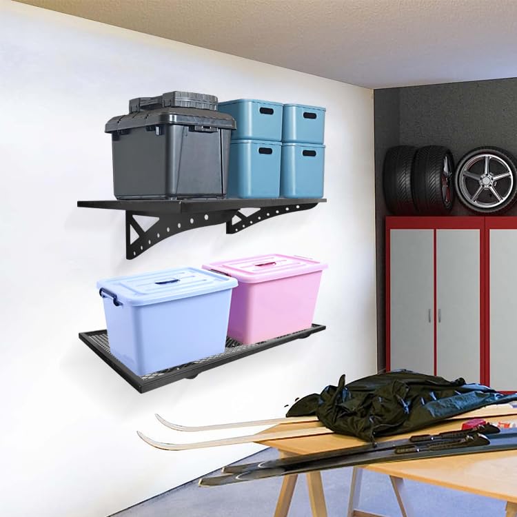 122 × 61 cm Wall-Mounted Garage Storage Shelf