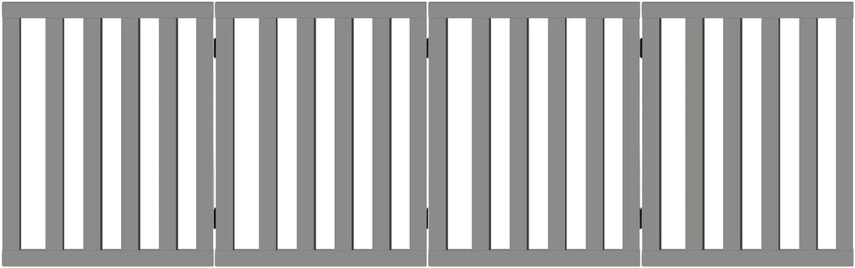 Freestanding Foldable MDF Pet Gate – 3 Sizes, White or Grey
