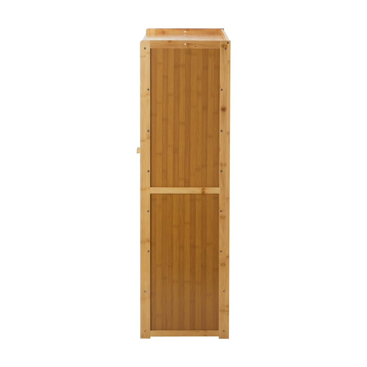 7-Tier Shoe Cabinet with 3 Rattan-Style Doors & Open Lower Shelf