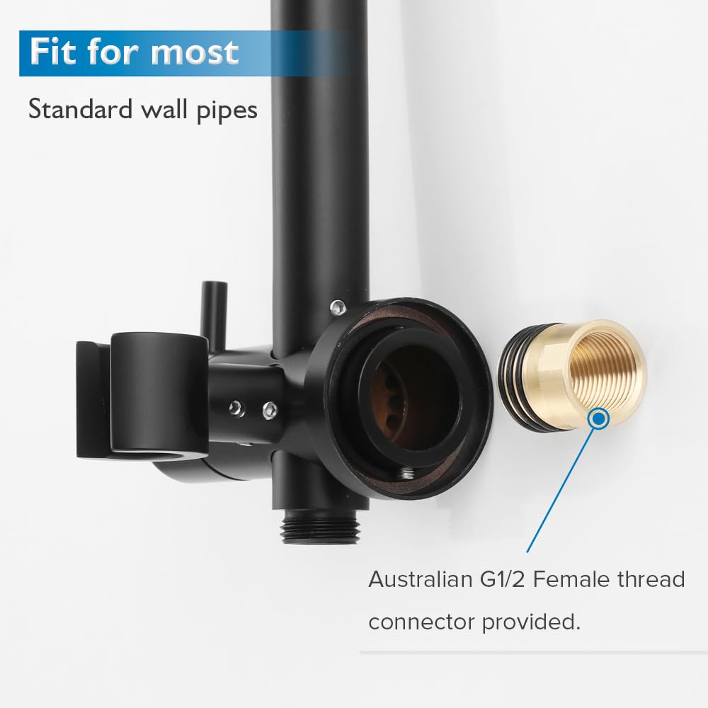 10-Inch Round Rain Shower & 3-Mode Handheld Rail Set