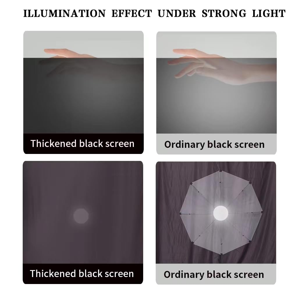 4 × 2.4m Black Photography Backdrop & Support System