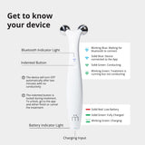 7E Wellness MyoLift QT Microcurrent Facial Device with Smart Current Technology and Smartphone App - Portable Skin Care Tools, Instant Face Lift, Anti Aging, Skin Tightening - Up to 400 Microamps