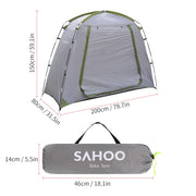 Silver-Coated Outdoor Bicycle Storage Tent