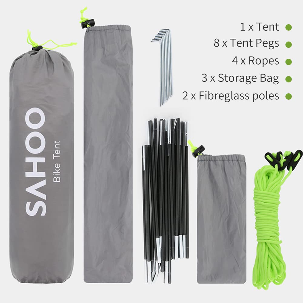 Silver-Coated Outdoor Bicycle Storage Tent