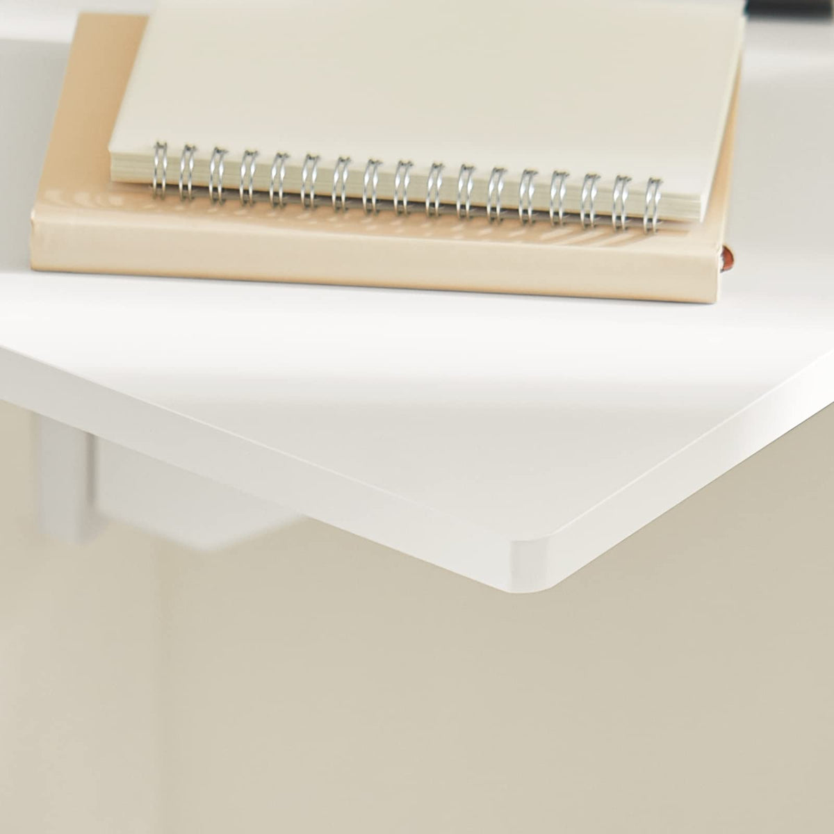 60 × 40 cm White Wall-Mounted Folding Table