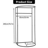 Movable Fitting Room, Portable Dressing Room Frame with Curtain and Hook,Temporary Privacy Space,Changing Room for Clothing Stores,Offices,Studios(35×32×79inch (Black, 100cm×95cm×200cm)