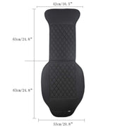 Black Panther Car Seat Cover, Luxury Car Seat Protector,Universal Anti-Slip Driver Seat Cover with Backrest, Diamond Pattern Embroidery (1Piece,Black)