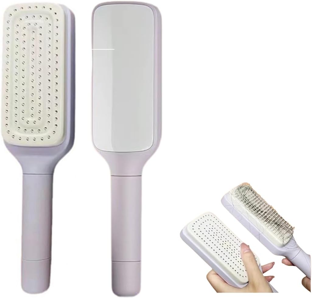 Retractable Self-Cleaning Hairbrush