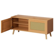 2-Tier Rattan Shoe Cabinet for Up to 10 Pairs