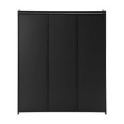 3-Door Rattan-Style Shoe Cabinet with 12 Shelves