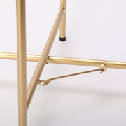 Gold 2-Tier Round Metal Side Table