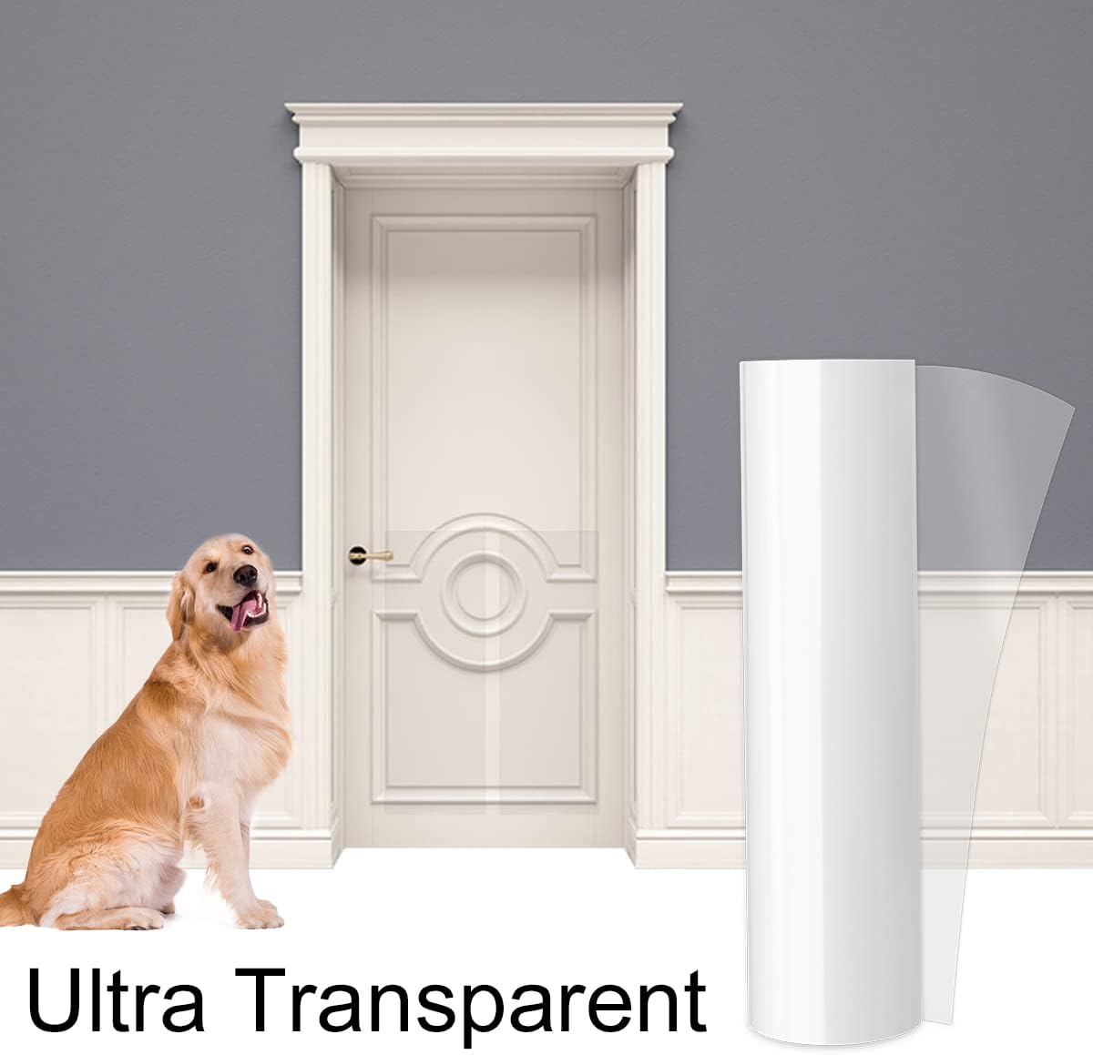 Clear Cut-to-Size Vinyl Door & Furniture Scratch Guard