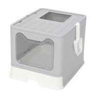 Extra-Large Enclosed Cat Litter Box with Drawer & Scoop
