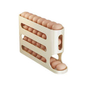 4-Tier Rolling Egg Dispenser for Fridge – Up to 30 Eggs
