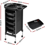 Embellir 6-Tier Mobile Salon Storage Trolley