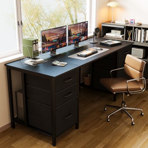 Desk hidden cable storage