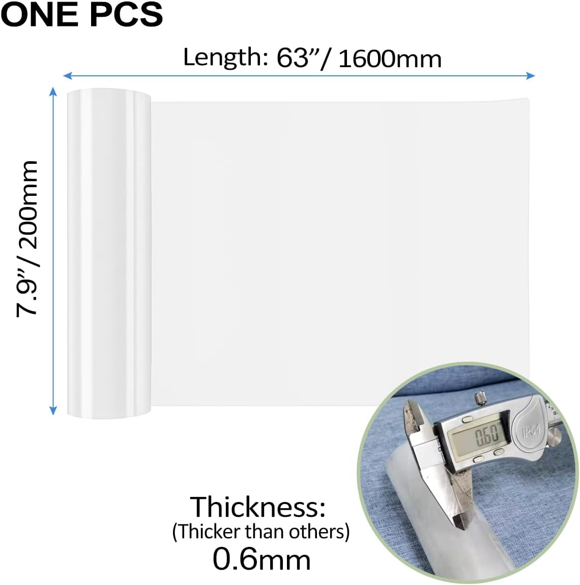 Clear Cut-to-Size Vinyl Door & Furniture Scratch Guard