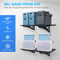 122 × 61 cm Wall-Mounted Garage Storage Shelf