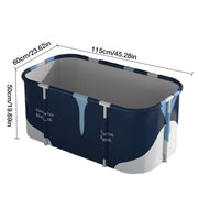Extra-Large Foldable Adult Bathtub – 115 × 60 × 50 cm