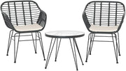 3-Piece Grey Outdoor Bistro Set