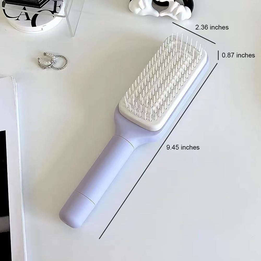 Retractable Self-Cleaning Hairbrush