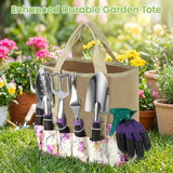 Garden tool set in use