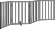 Freestanding Foldable MDF Pet Gate – 3 Sizes, White or Grey