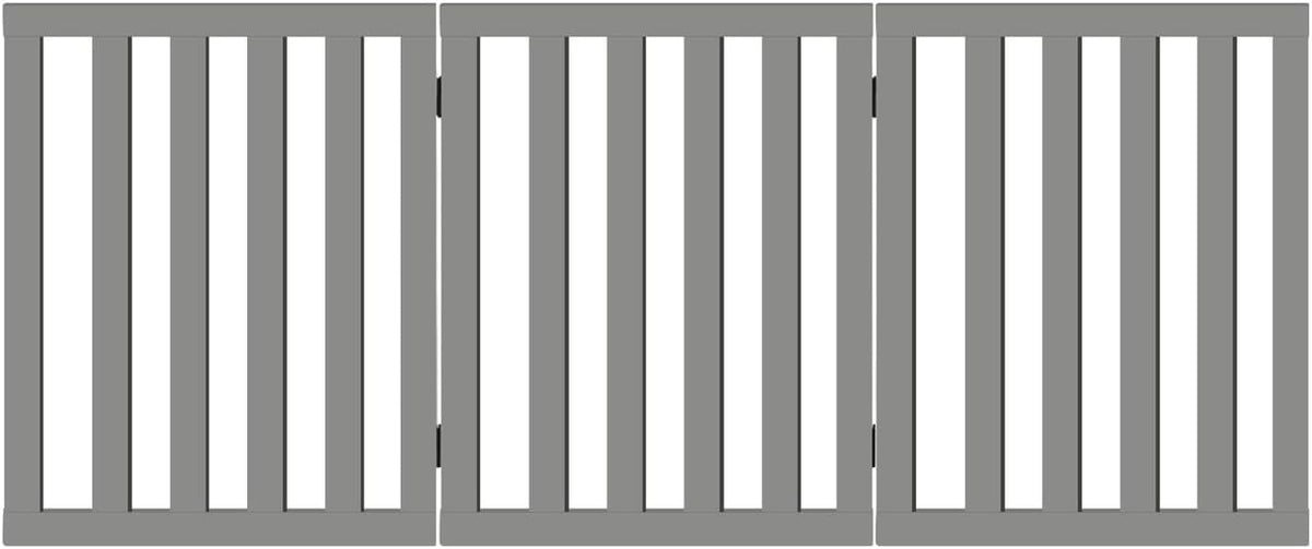 Freestanding Foldable MDF Pet Gate – 3 Sizes, White or Grey