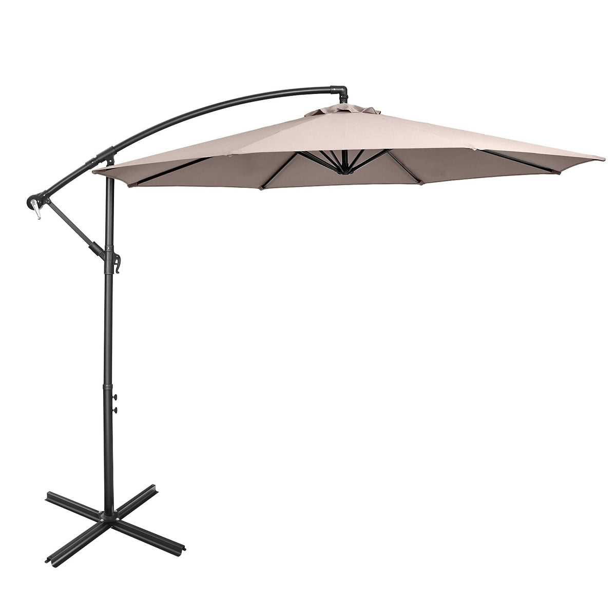 3 m Cantilever Patio Umbrella with Cross Base