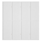 4-Panel White Pine Folding Room Divider