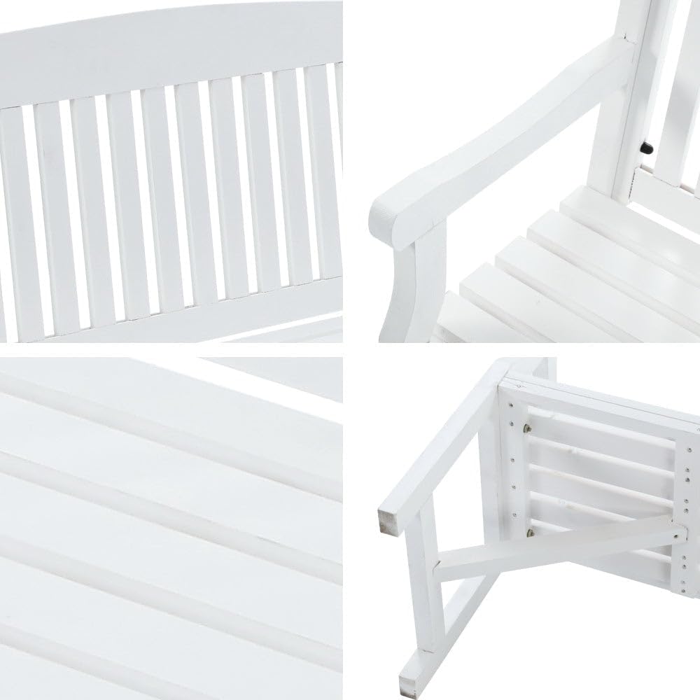 160 cm Water-Repellent Timber Garden Bench