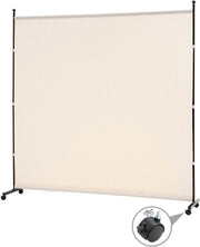 6ft Rolling Single-Panel Room Divider – 3 Colours