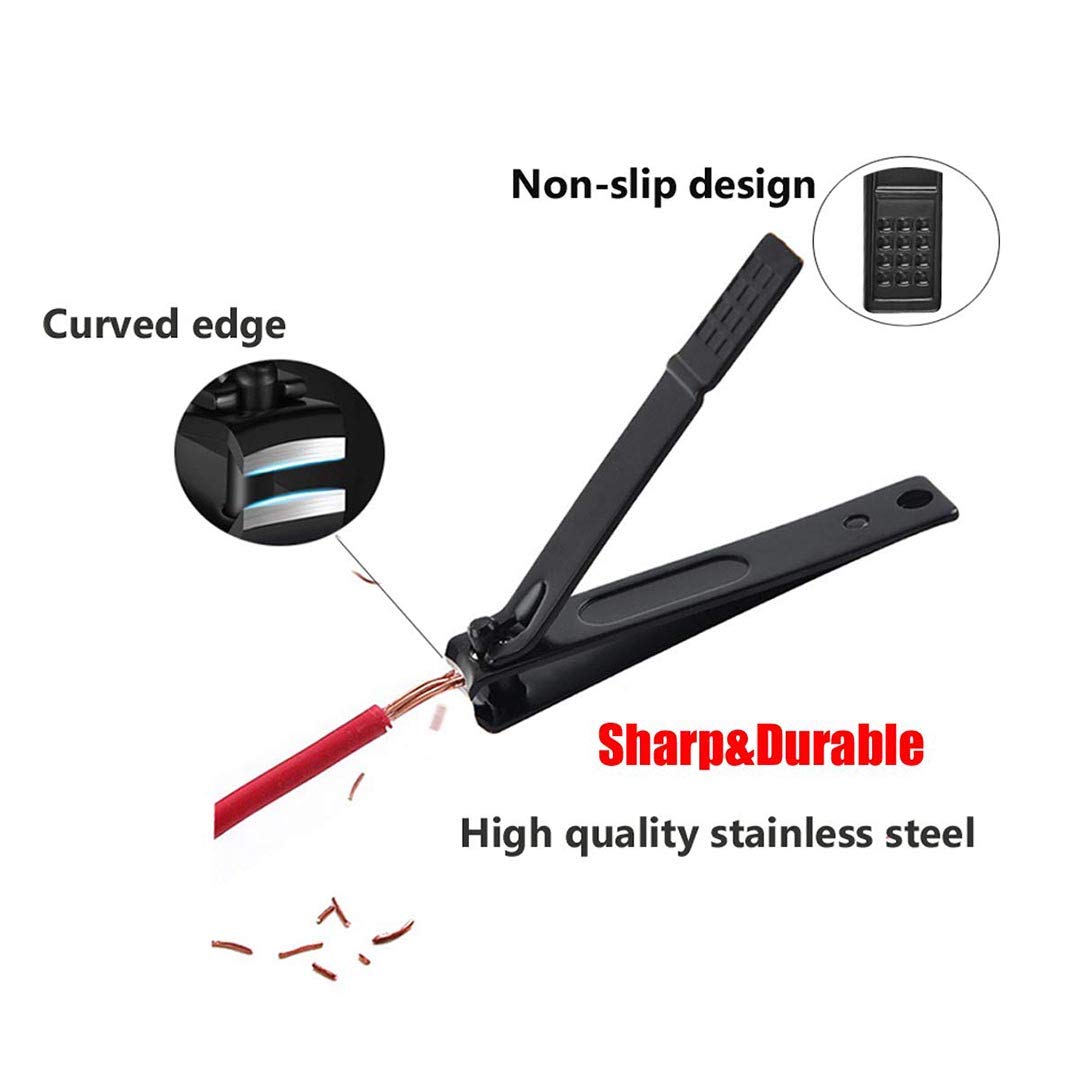 Nail Clippers,16 in 1 Manicure Set,Nail Care Kit , Nail Tools ,Toe Nail Clipper,Manicure Kit Professional Pedicure Grooming Kit Toenail Clippers Cutter Ear Pick Nose Hair Scissors for Man&Women Gift