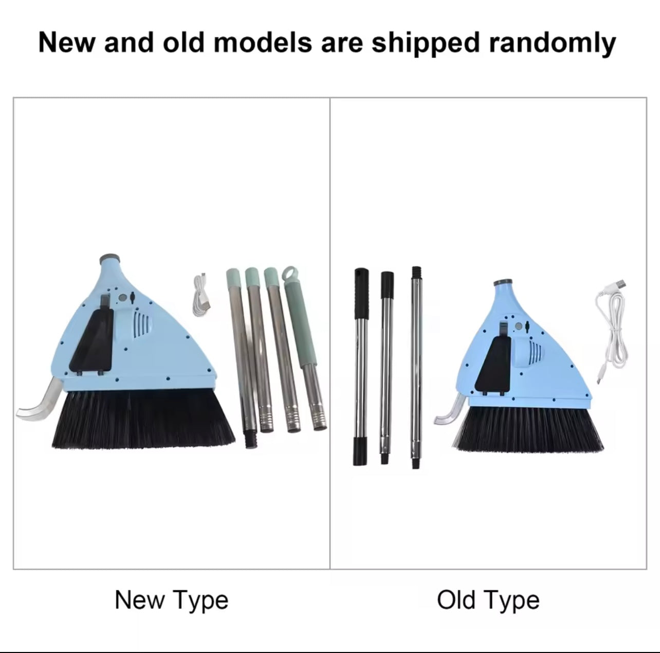 USB-Rechargeable 2-in-1 Vacuum Broom & Floor Sweeper