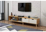 Adjustable 130–178 cm TV Cabinet with Drawer