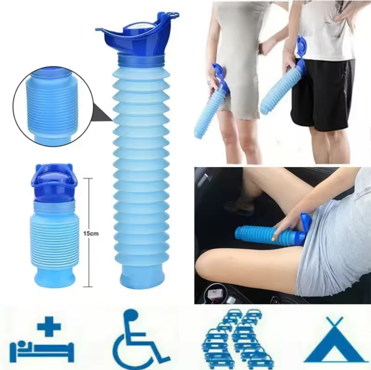 750 ml Collapsible Portable Travel Urinal