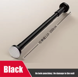 Adjustable Stainless Steel Drying Rack,Telescopic Curtain Rod for Bathroom,No Punch Expandable Pole for Clothes Quilt