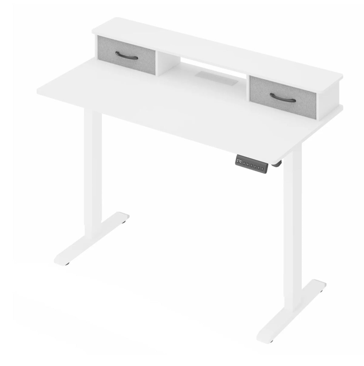 Electric Standing Desk Adjustable Height Sit Stand Table 120cm White
