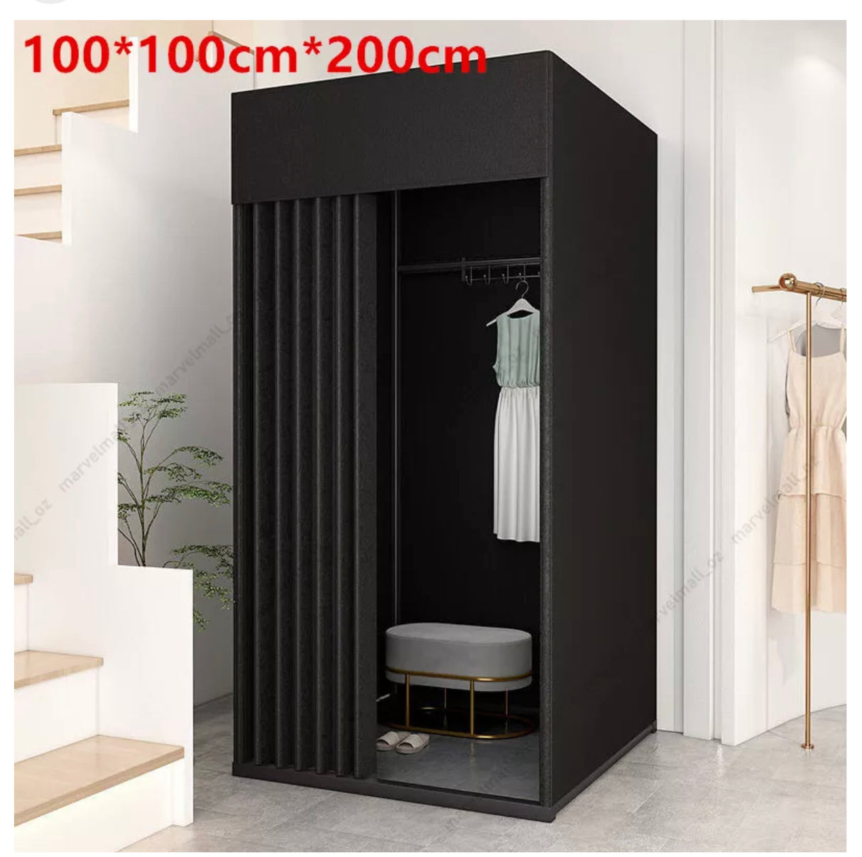 Clothing Store Fitting Room Privacy Protect Portable Dressing Room with Curtain