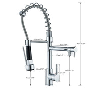Chrome Pull-Out Kitchen Mixer Tap – 360° Swivel