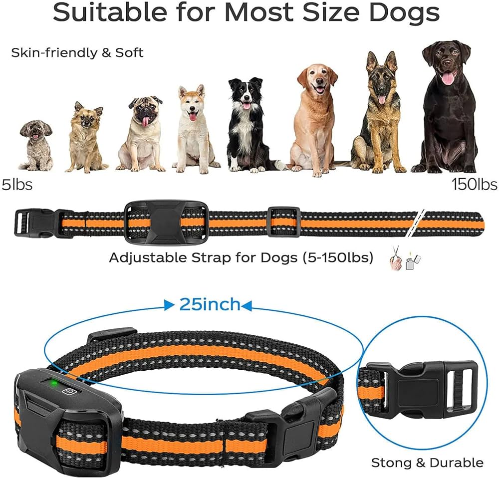 AvviKro Remote Dog Training Collar – 3300ft, 1 or 2 Dogs