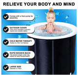 Portable Ice Bath Tub Athletes Cold Hot Water Therapy Folding Bathtub