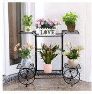 6-Tier Parisian-Style Metal Plant Stand – Black