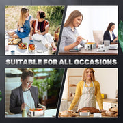 4-Piece 550 ml Stainless-Steel Bento Box Set